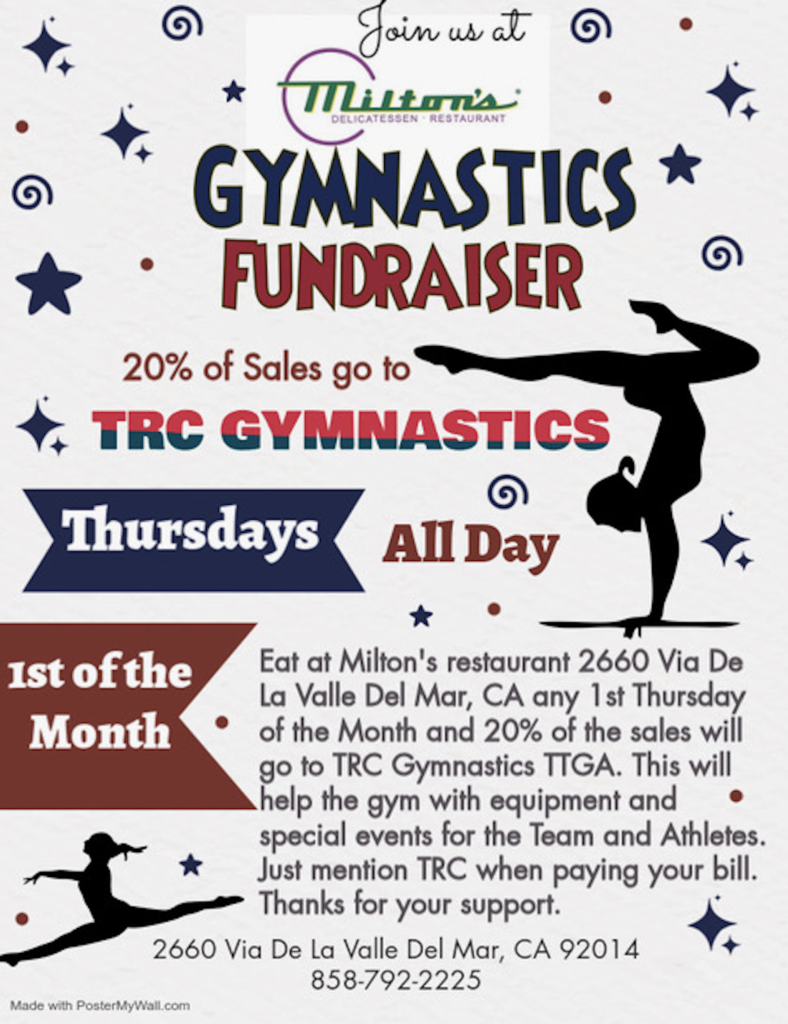 TRC GYMNASTICS FUNDRAISER